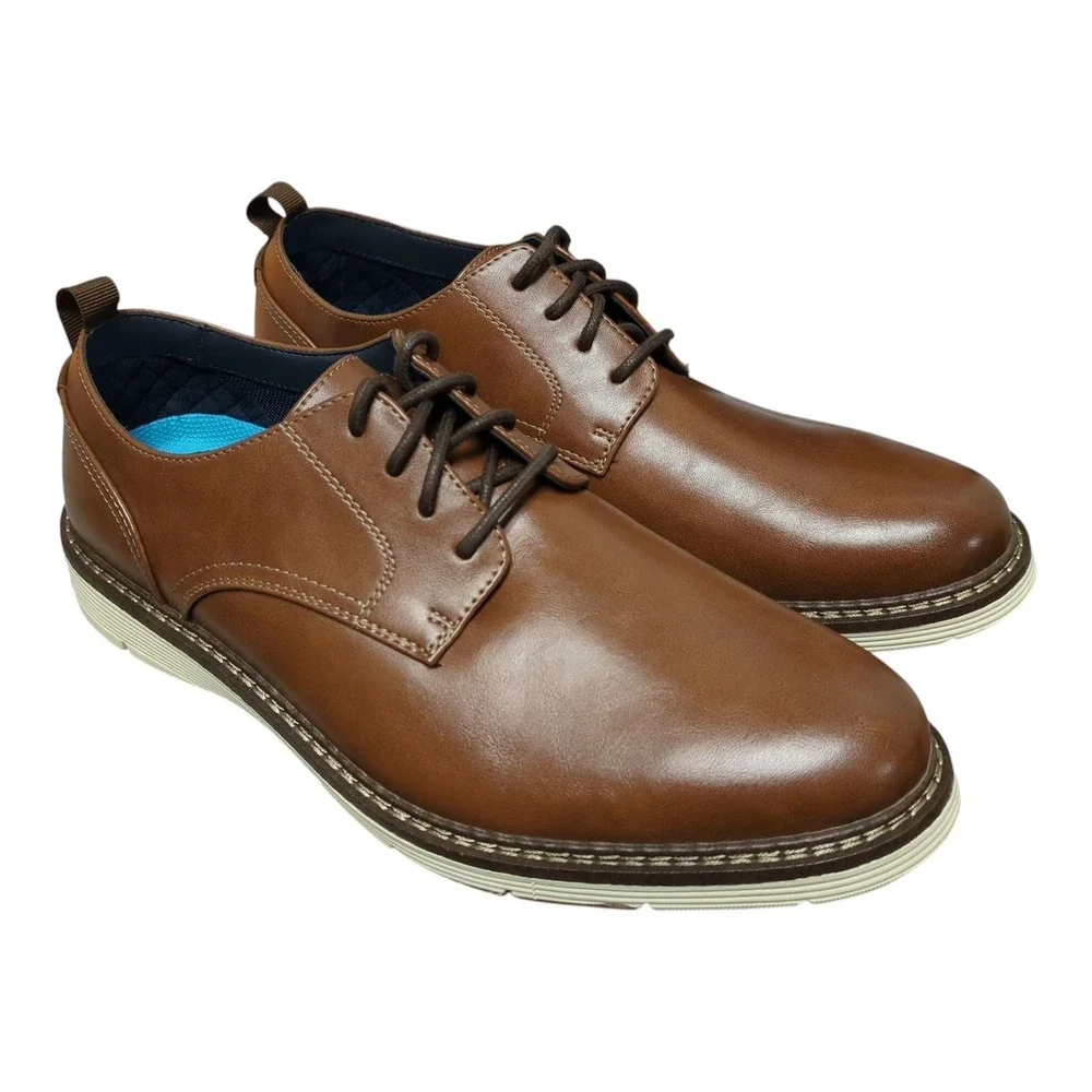 Dockers Edwin Oxford Shoes Mens Size 13 Brown New Business Casual Dress Laces